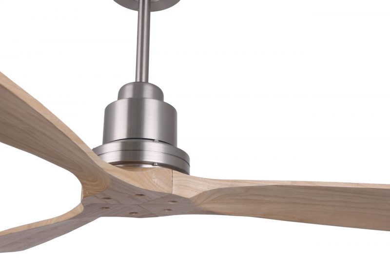 Ventilador de techo sin luz MARTEC Ibiza - 132cm / DC / Aspas de madera natural
